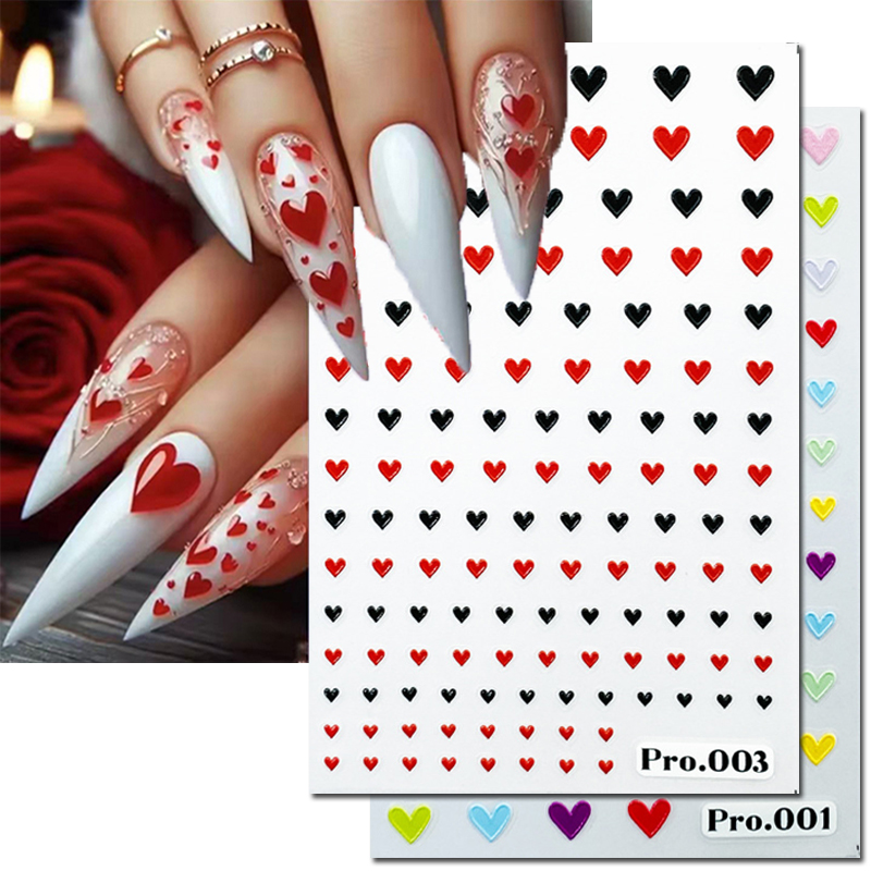 Nail Art Valentines Day - 5d em relevo arte do prego