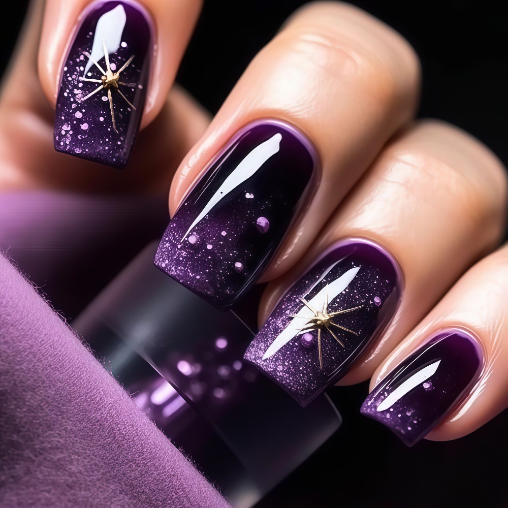 Press On Nail Set - Unhas postiças curtas e médias, com