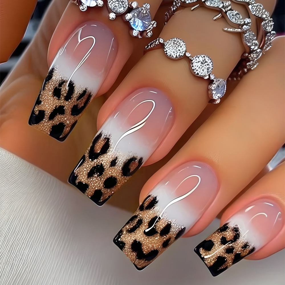 Nail Art Leopard - 24 pçs design de impressão de