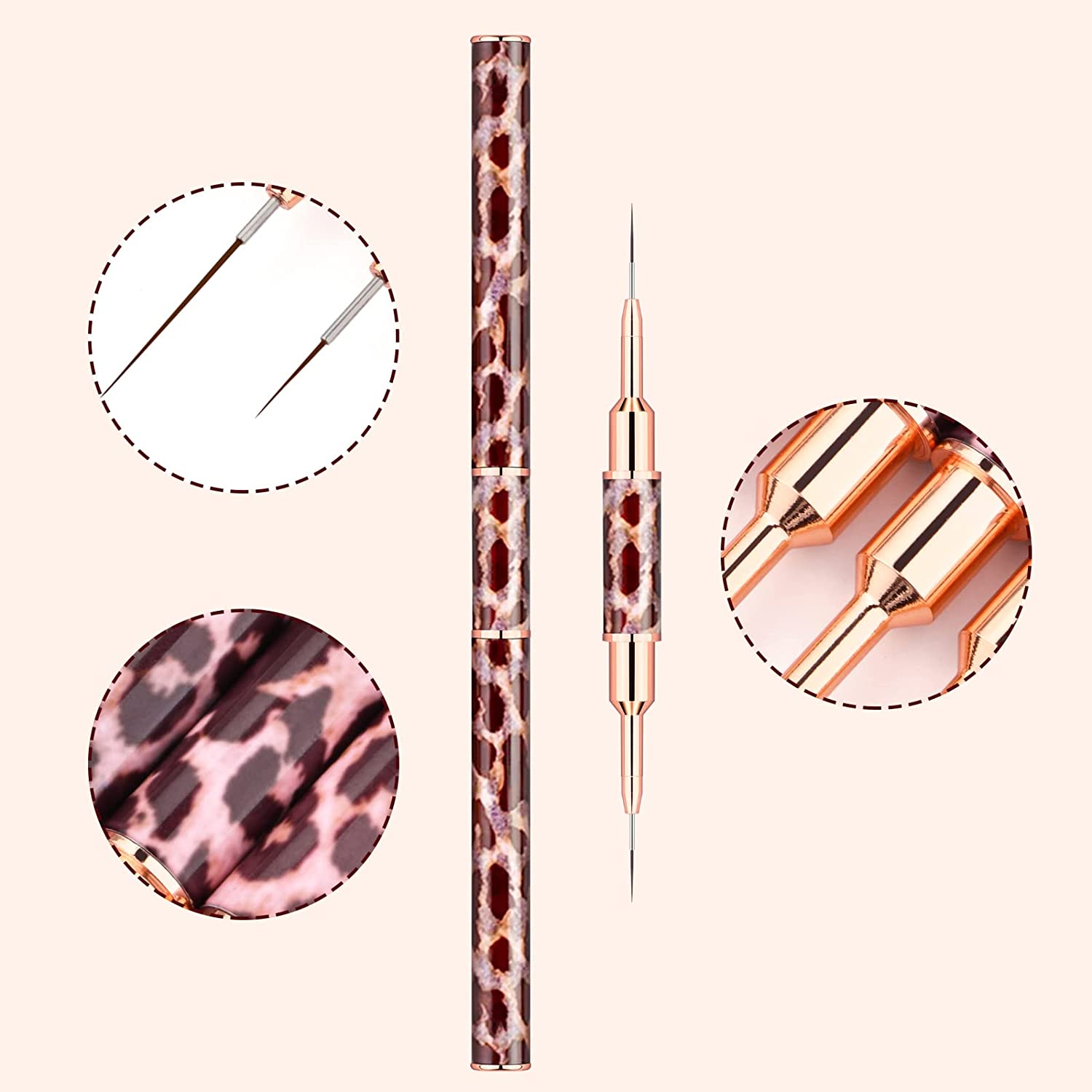 Pincéis para arte em unhas com - Nail Art Leopard avaliação e preço
