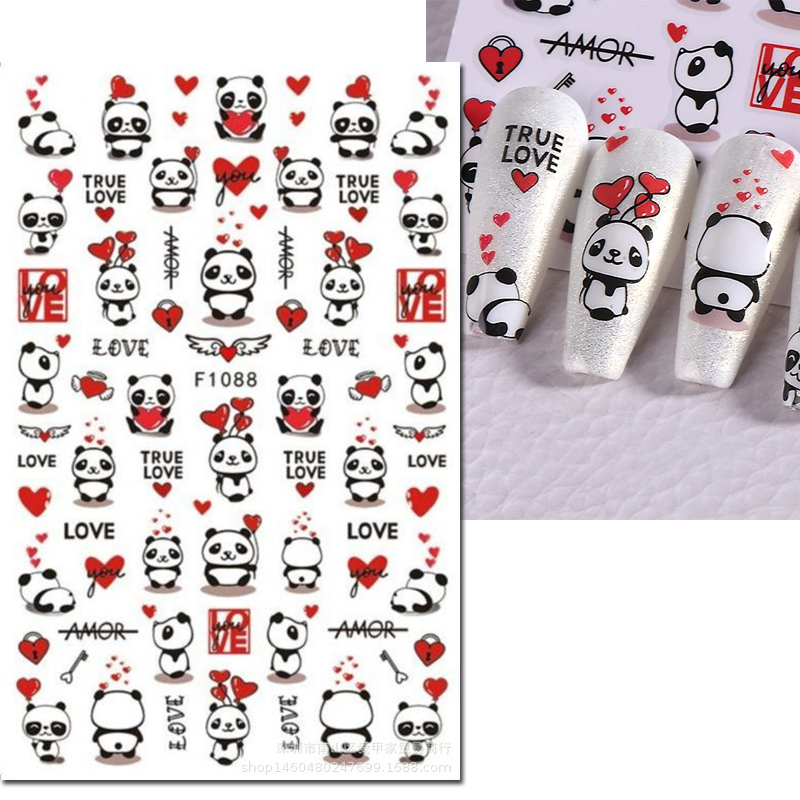 3d decalques da arte do prego  - Nail Art Valentines Day avaliação e preço