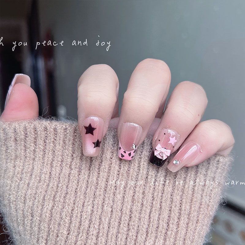 10 peças de unhas postiças cur - Nail Art Leopard avaliação e preço