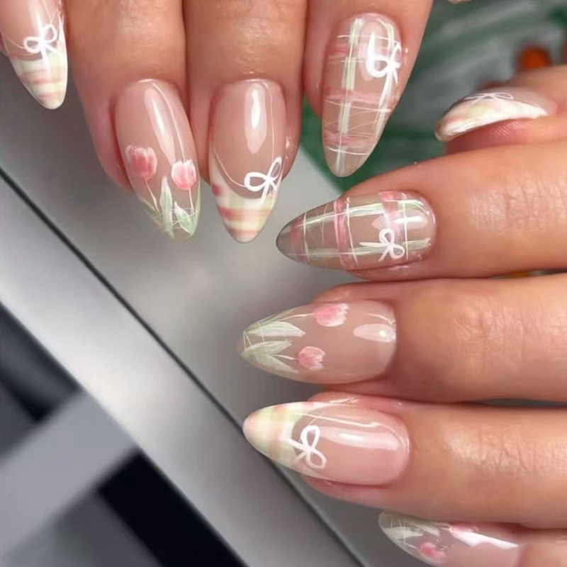 24 pçs arco conjuntos de unhas - Nail Art Valentines Day avaliação e preço