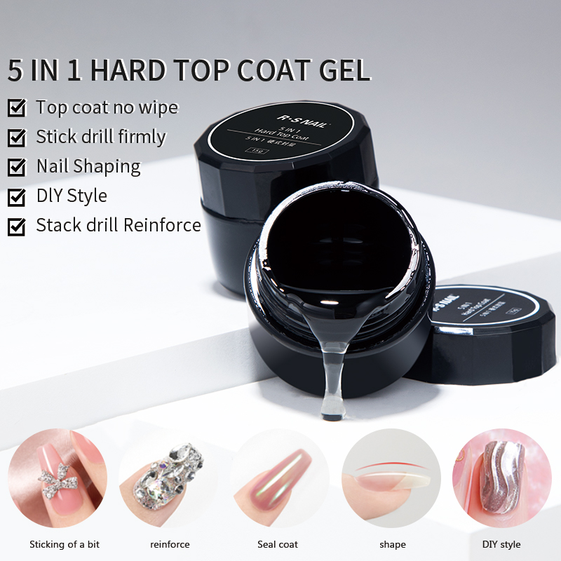 Rswail 5 em 1 japonês duro cas - Gel Top Coat avaliação e preço
