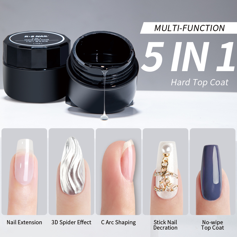 Rswail 5 em 1 japonês duro cas - Gel Top Coat avaliação e preço