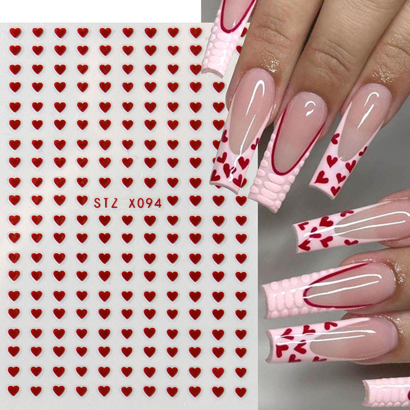 2 pçs mini amor coração arte d - Nail Art Valentines Day avaliação e preço