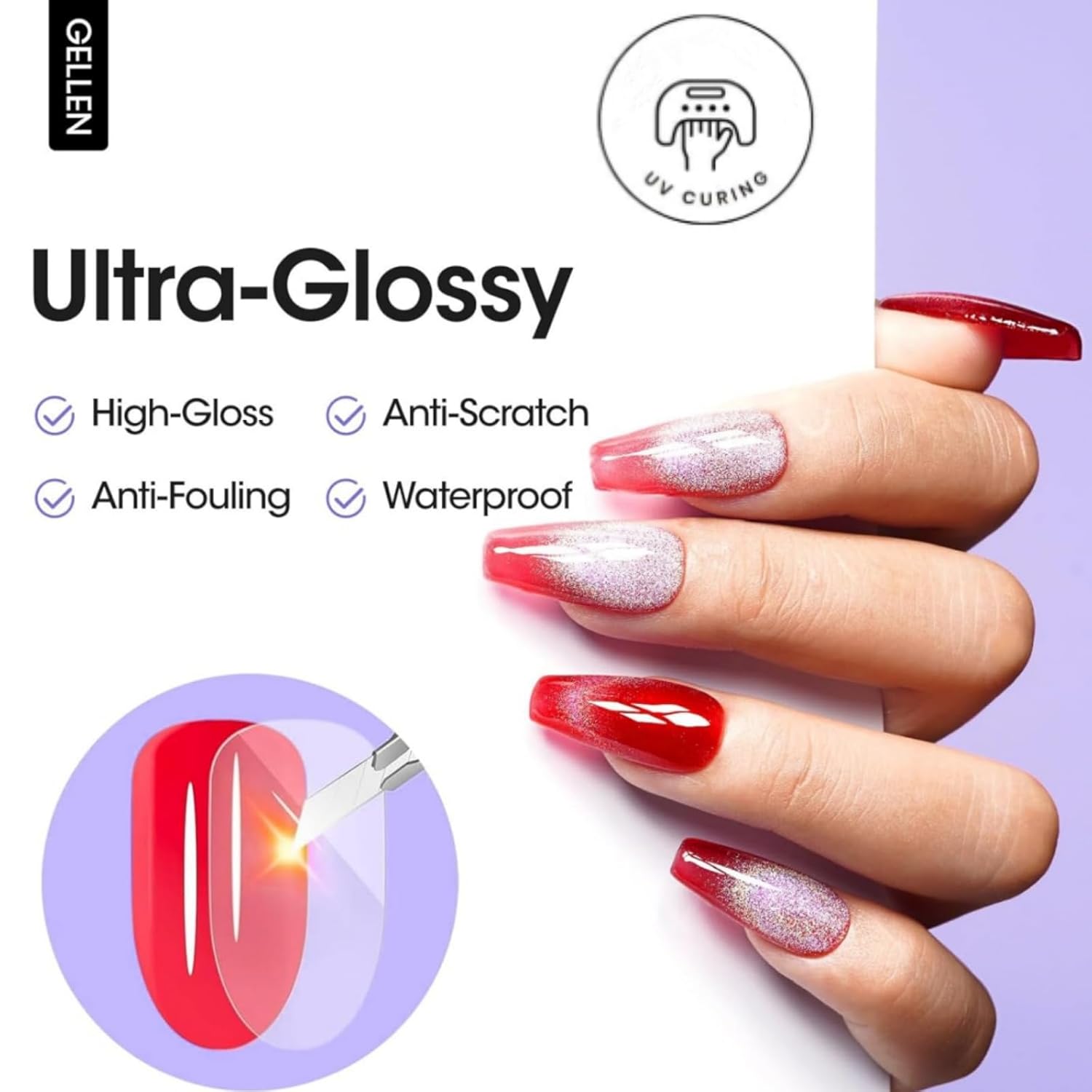 GELEN Nail Gel Top Coat 18ML G - Gel Top Coat avaliação e preço