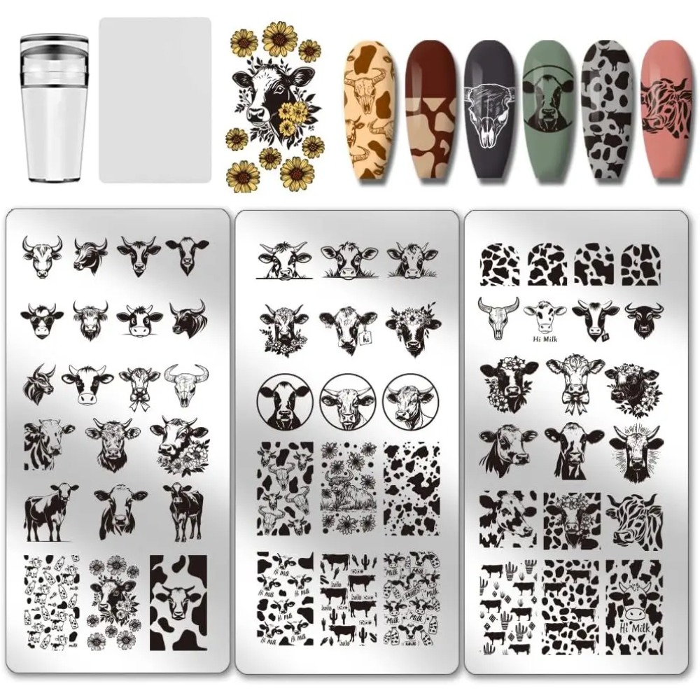 Placas de carimbo de unhas com - Nail Art Leopard avaliação e preço