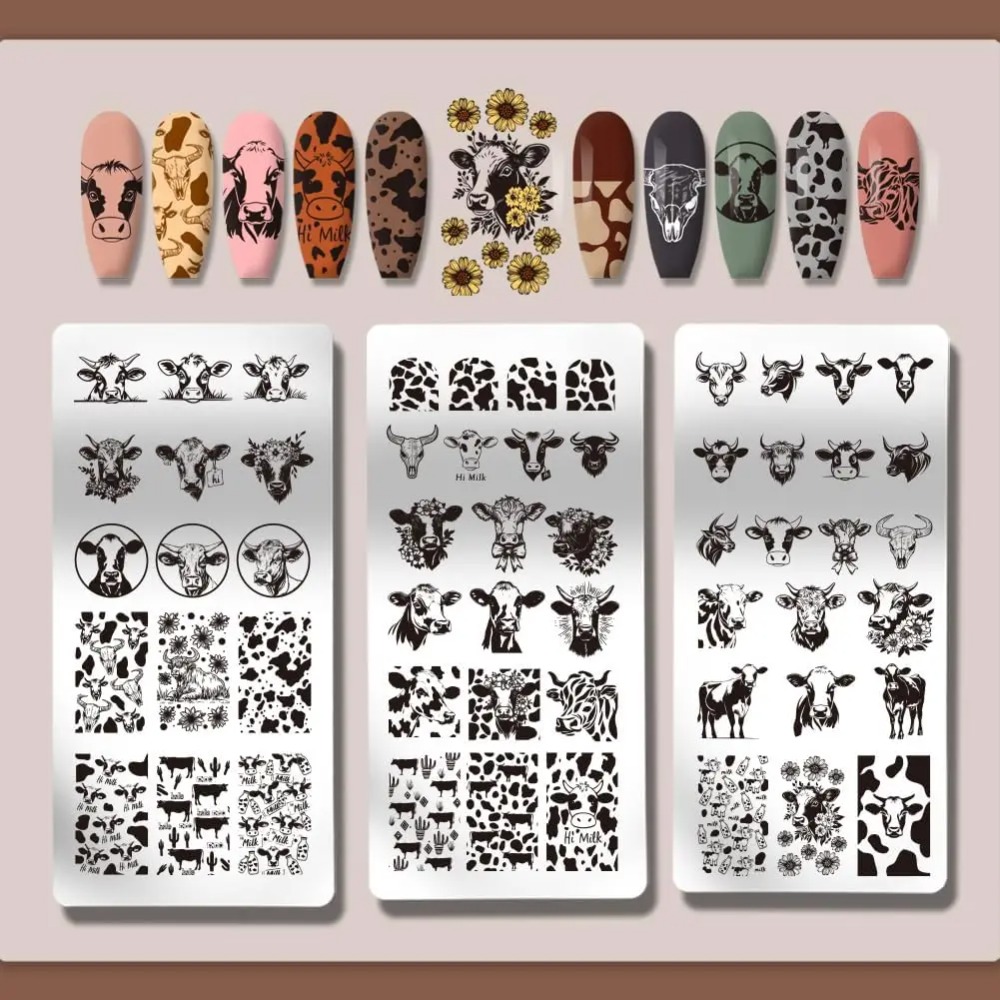 Placas de carimbo de unhas com - Nail Art Leopard avaliação e preço