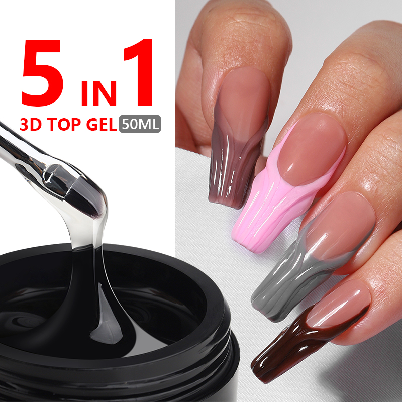 MSHARE 3D Top Coat Gel 50ml 5  - Gel Top Coat avaliação e preço