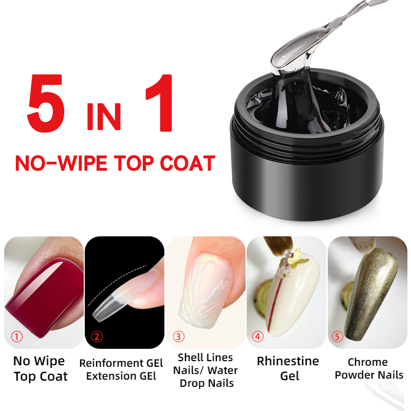 MSHARE 3D Top Coat Gel 50ml 5  - Gel Top Coat avaliação e preço