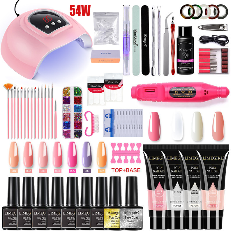 Kit de extensão de unhas esmal - Gel Top Coat avaliação e preço