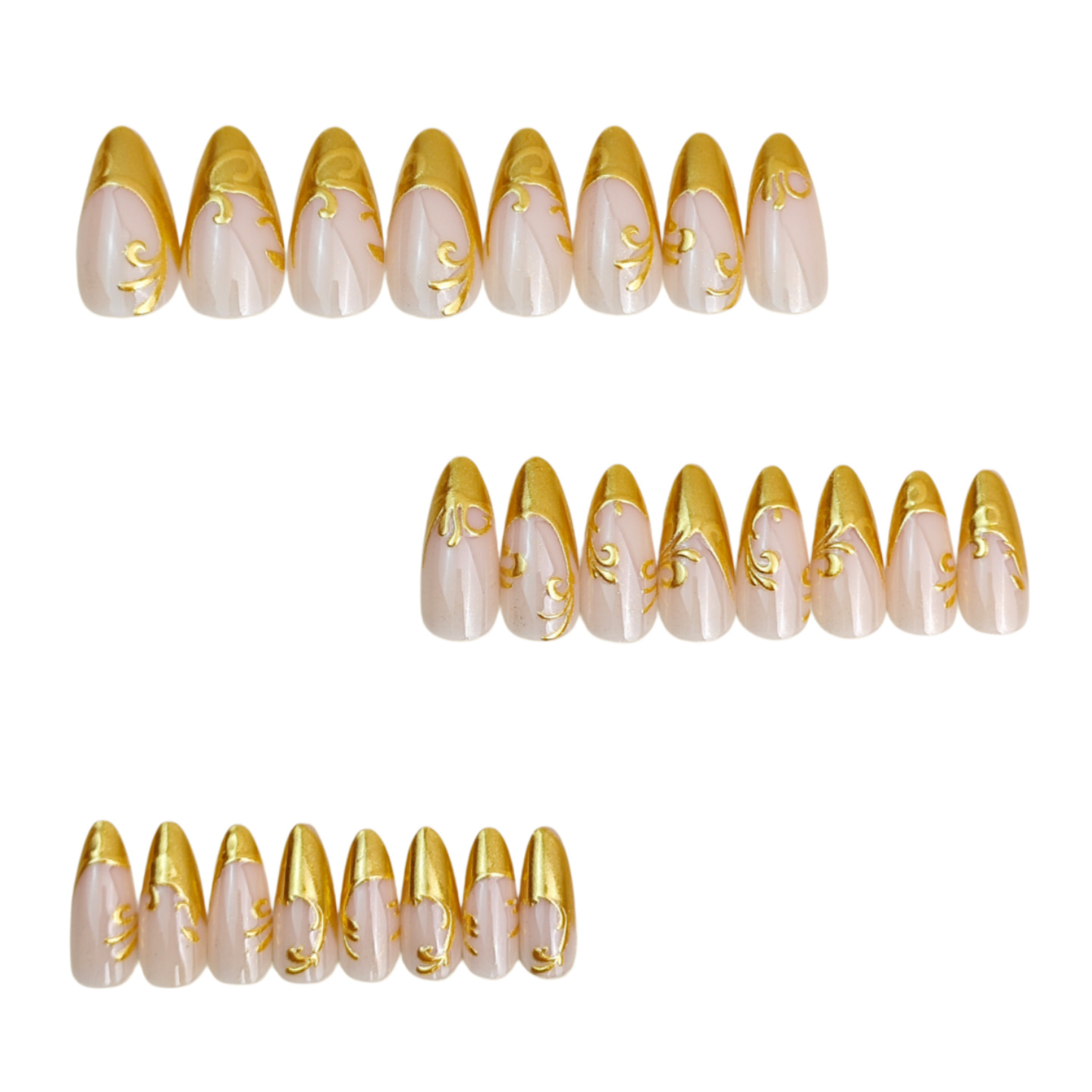Unhas postiças 3D para mulhere - Press On Nail Set avaliação e preço