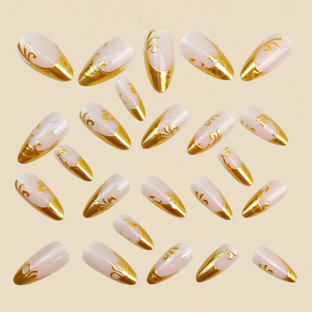 Unhas postiças 3D para mulhere - Press On Nail Set avaliação e preço