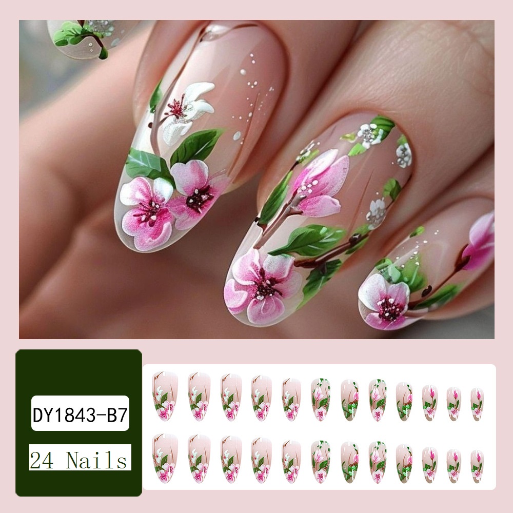 Imprensa curta de amêndoa em u - Press On Nail Set avaliação e preço