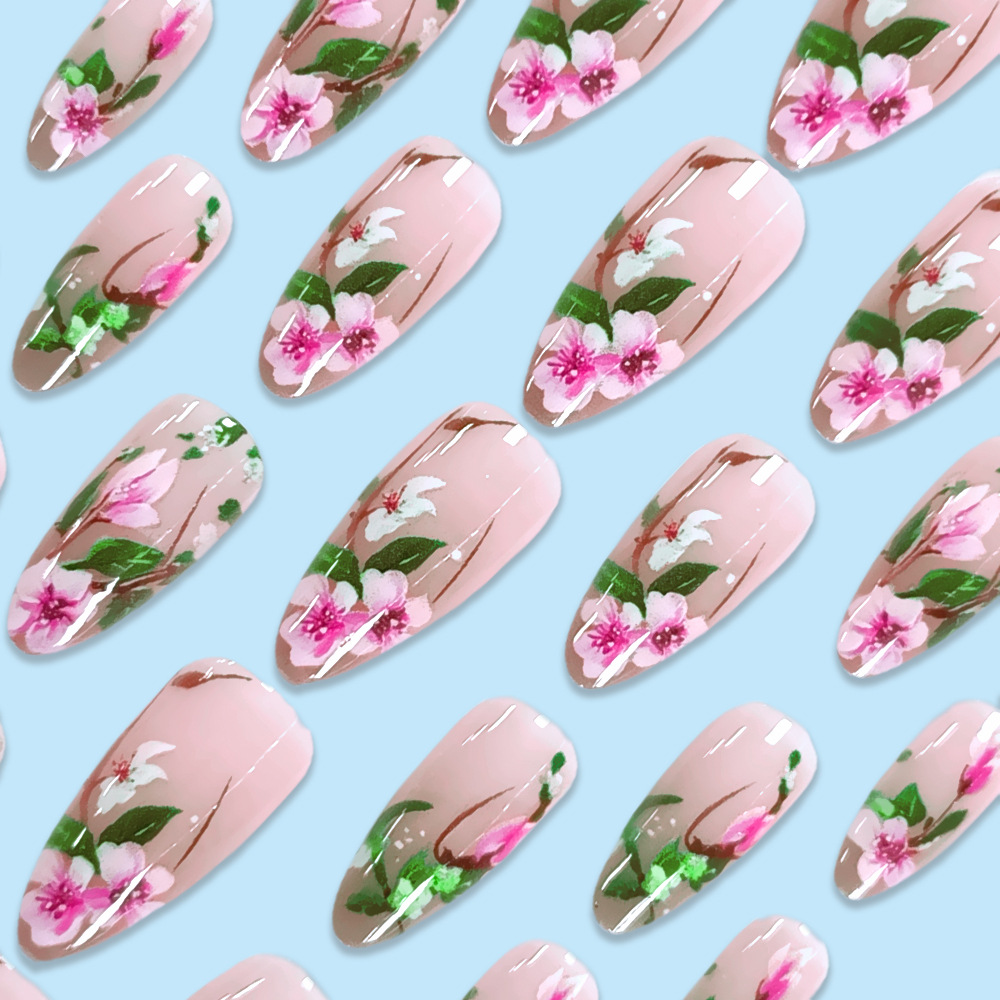 Imprensa curta de amêndoa em u - Press On Nail Set avaliação e preço