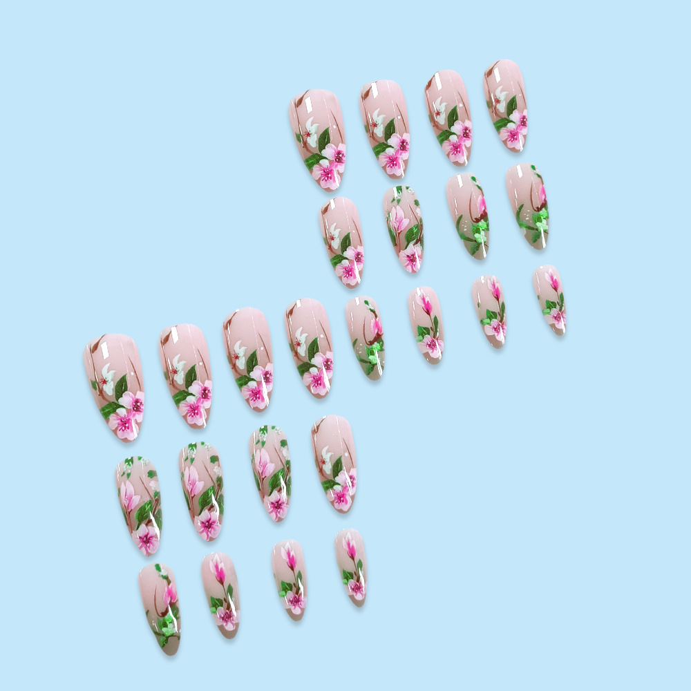 Imprensa curta de amêndoa em u - Press On Nail Set avaliação e preço