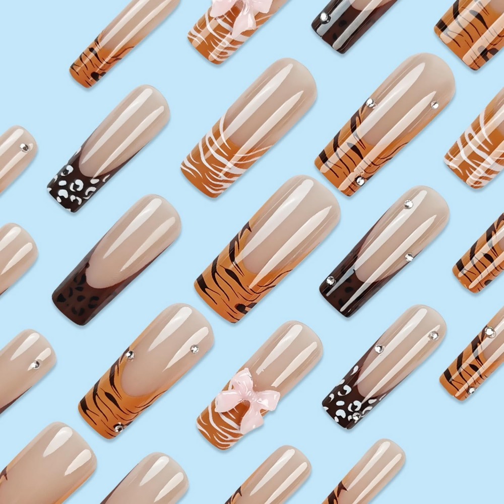 Unhas Acrílicas com Estampa de - Nail Art Leopard avaliação e preço