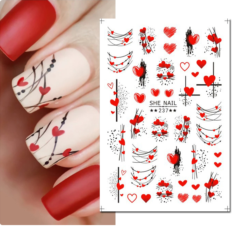3d arte do prego sliders adesi - Nail Art Valentines Day avaliação e preço