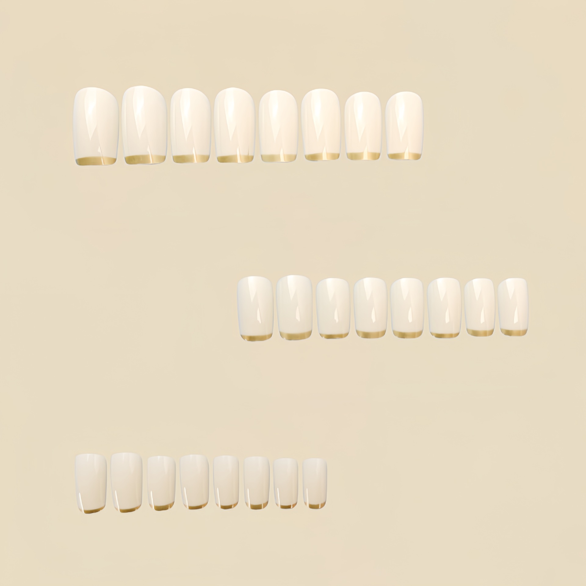 Unhas postiças médias para mul - Press On Nail Set avaliação e preço