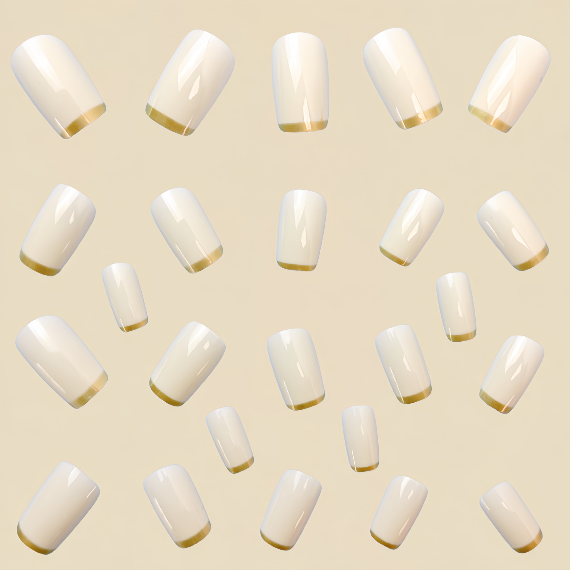 Unhas postiças médias para mul - Press On Nail Set avaliação e preço