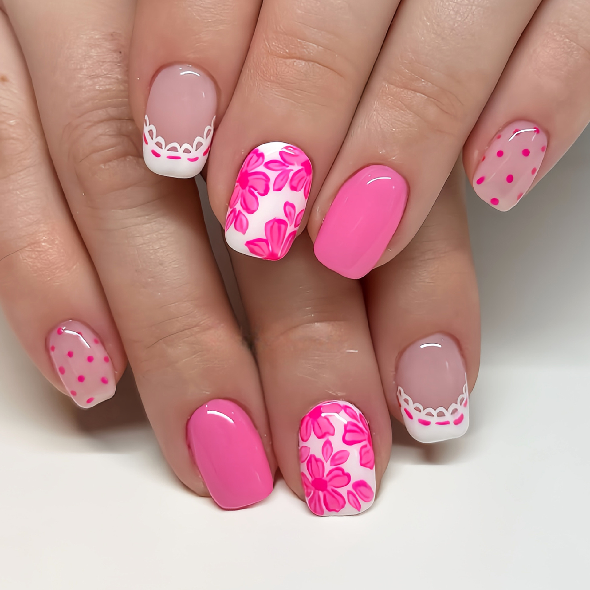 Unhas postiças curtas quadrada - Press On Nail Set avaliação e preço