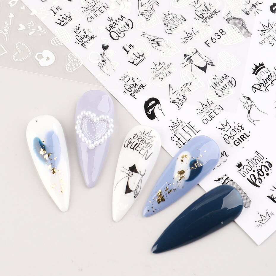2pcs Coração Amor Design 3D Na - Nail Art Valentines Day avaliação e preço