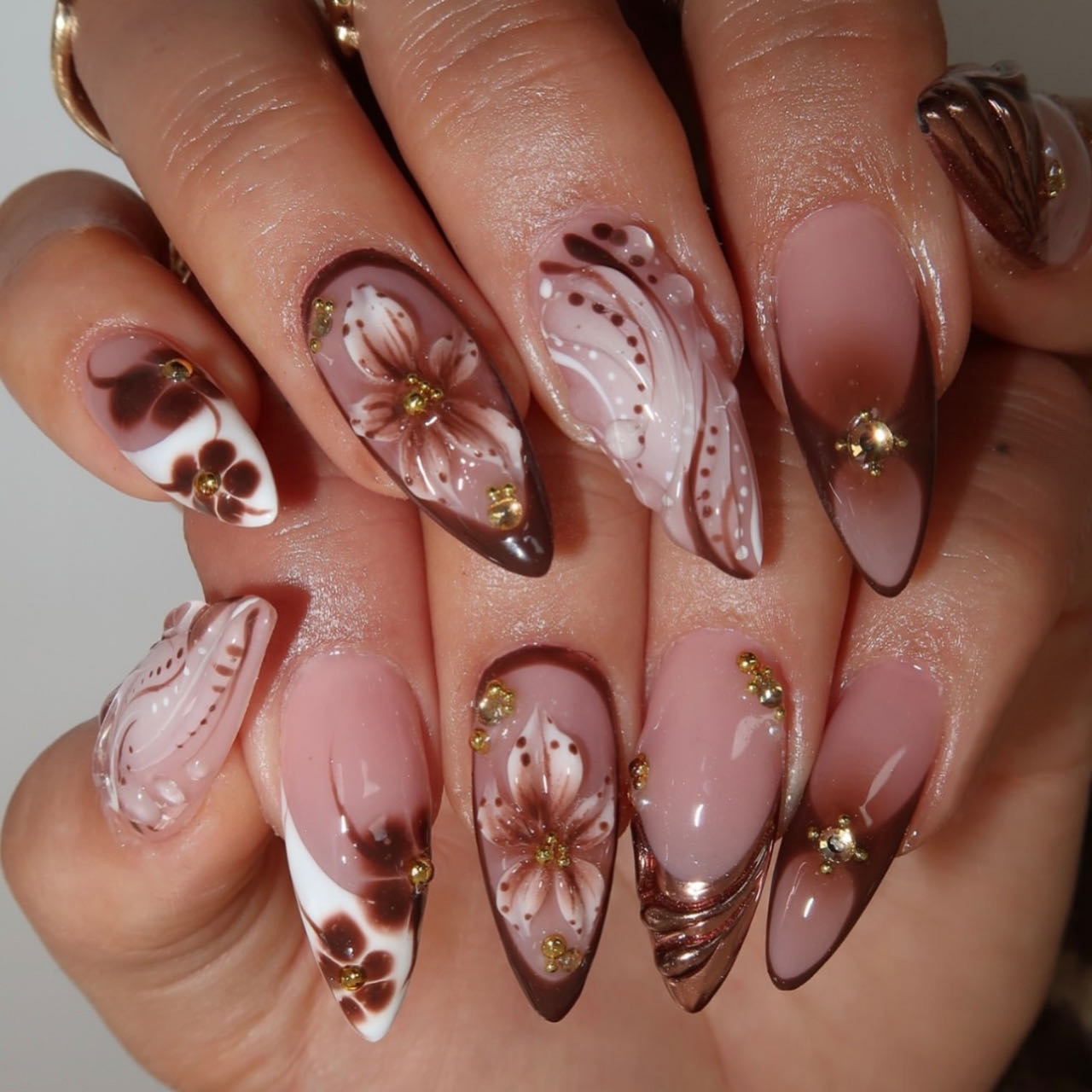 Unhas postiças médias para mul - Nail Art Leopard avaliação e preço