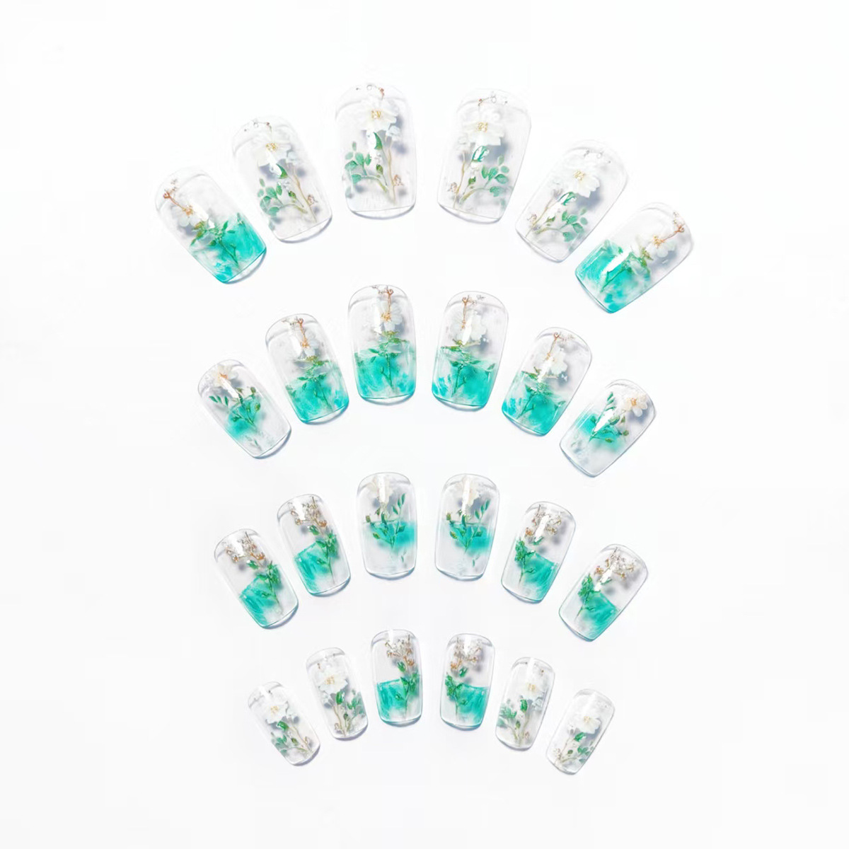 Unhas postiças médias para mul - Press On Nail Set avaliação e preço
