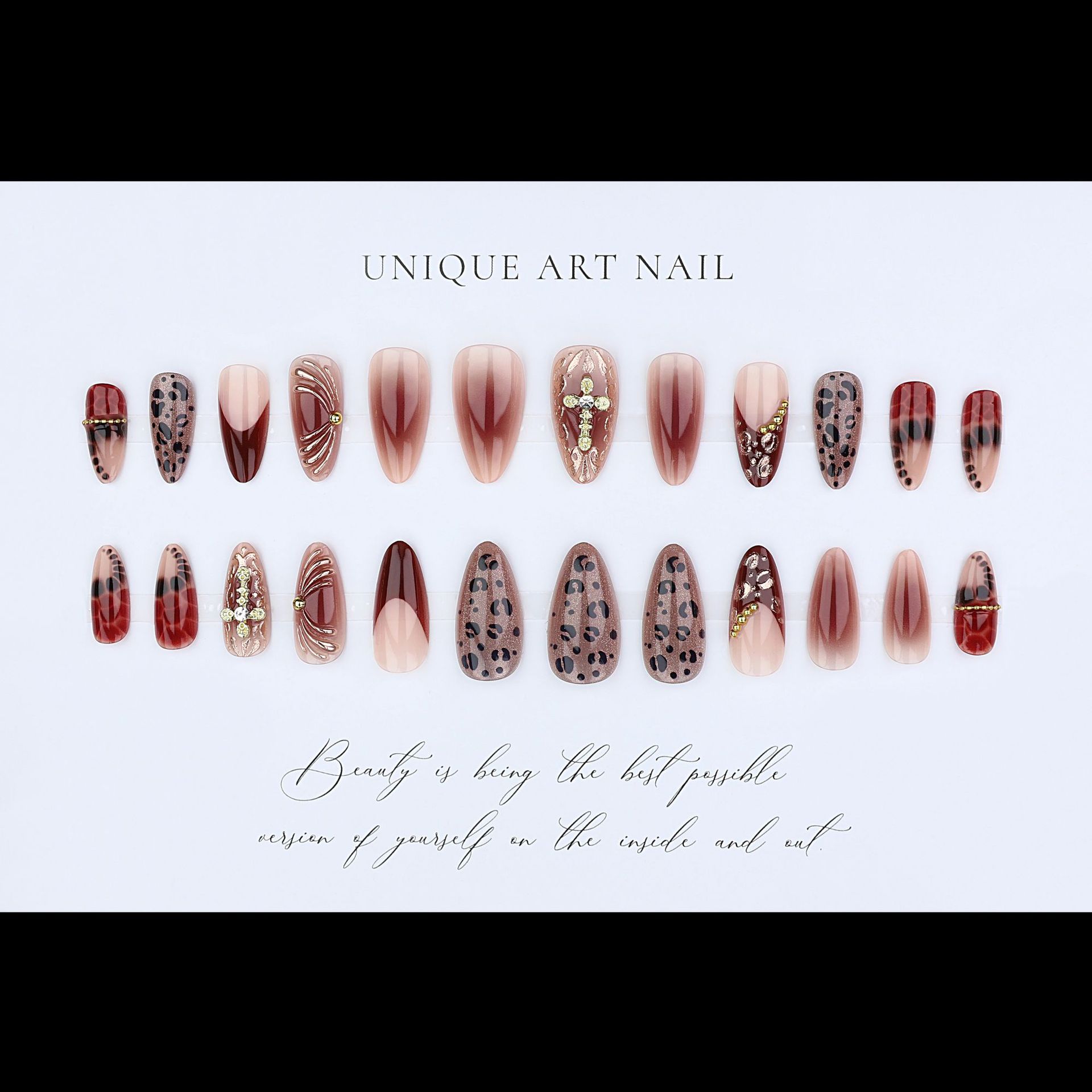 Unhas postiças em degradê vinh - Press On Nail Set avaliação e preço