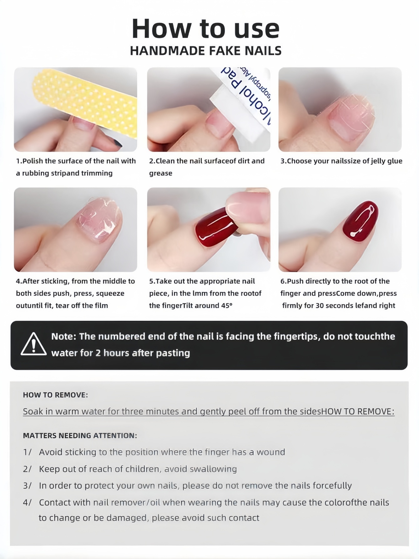 Conjunto de 10 Unhas Postiças  - Press On Nail Set avaliação e preço
