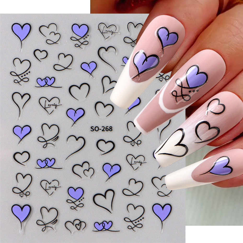 3 pçs y2k ouro onda linha cora - Nail Art Valentines Day avaliação e preço