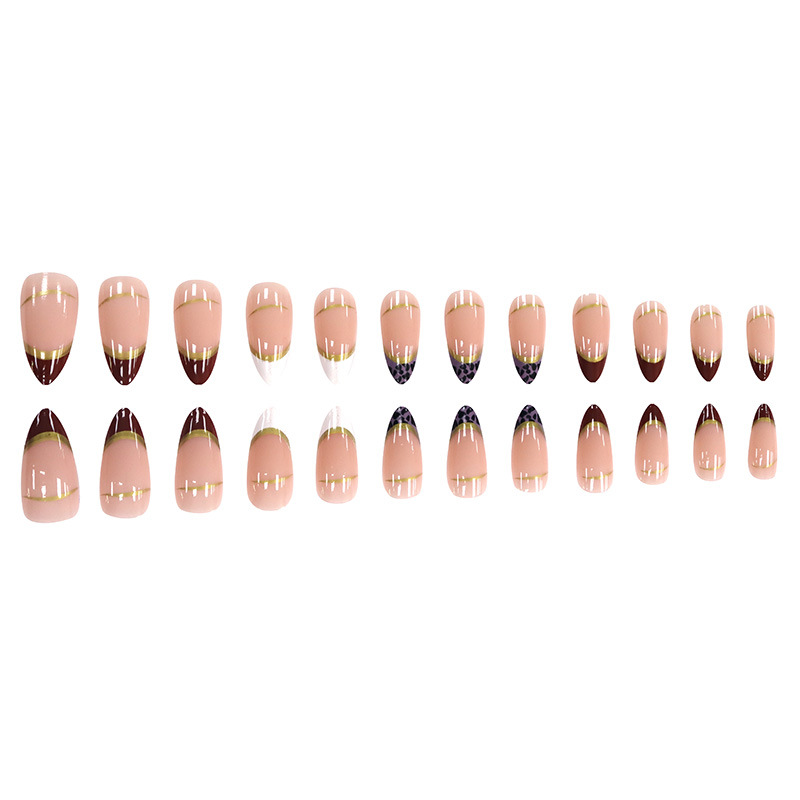 Unhas postiças médias para mul - Nail Art Leopard avaliação e preço