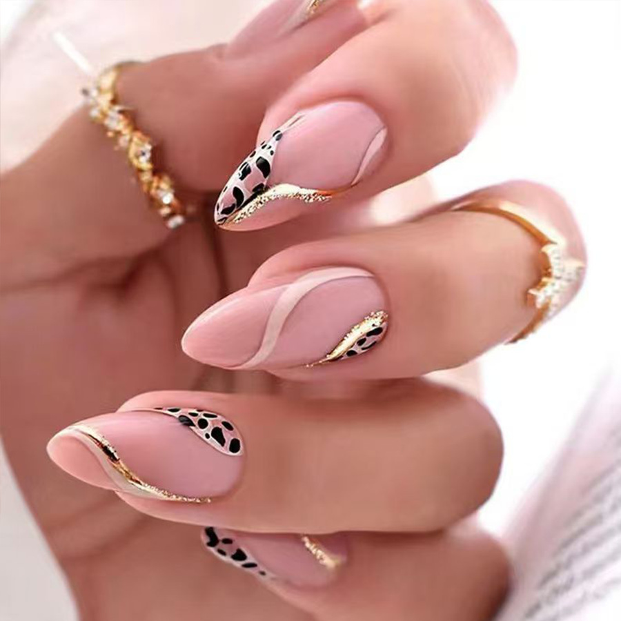 Unhas postiças médias para mul - Nail Art Leopard avaliação e preço