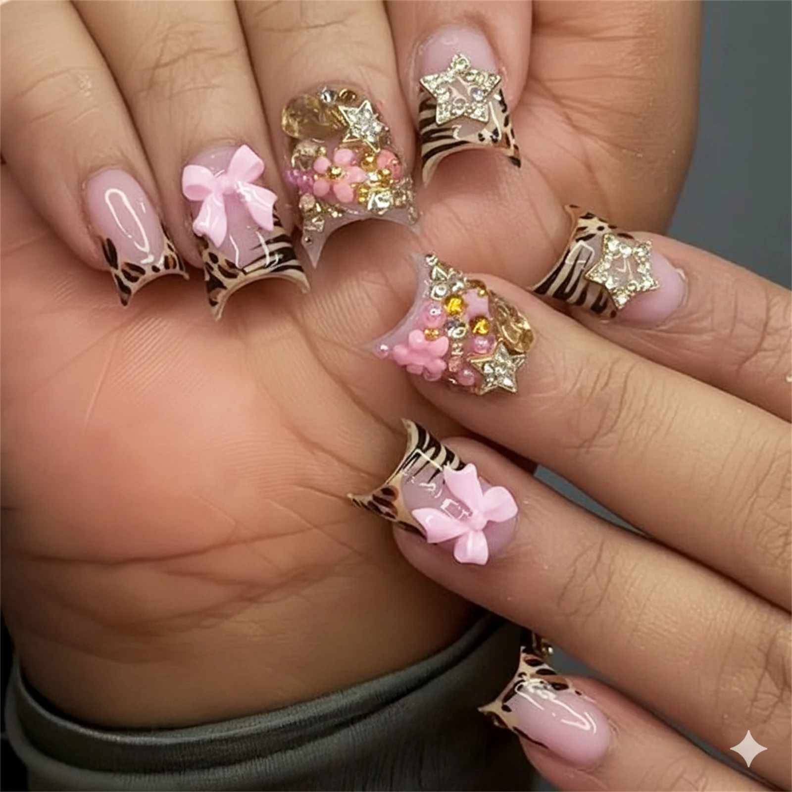 24 Unidades de Unhas Postiças  - Nail Art Leopard avaliação e preço